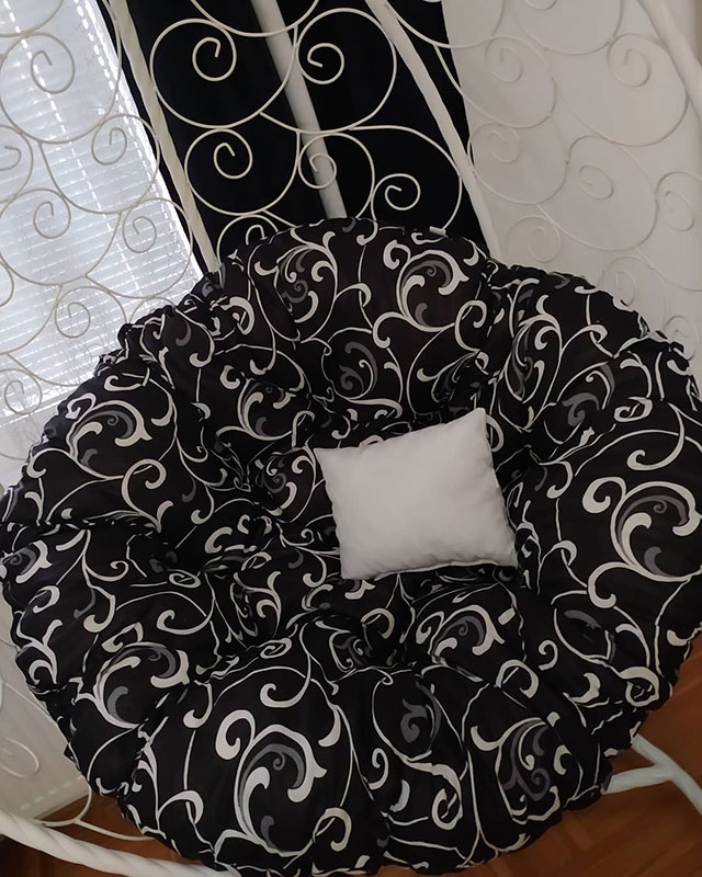 Jastuk Za Jaje Baštensku Ljuljašku - 100 cm - Black Ornament