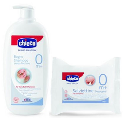 Chicco Šampon 750ml+gratis Chicco maramice 24kom