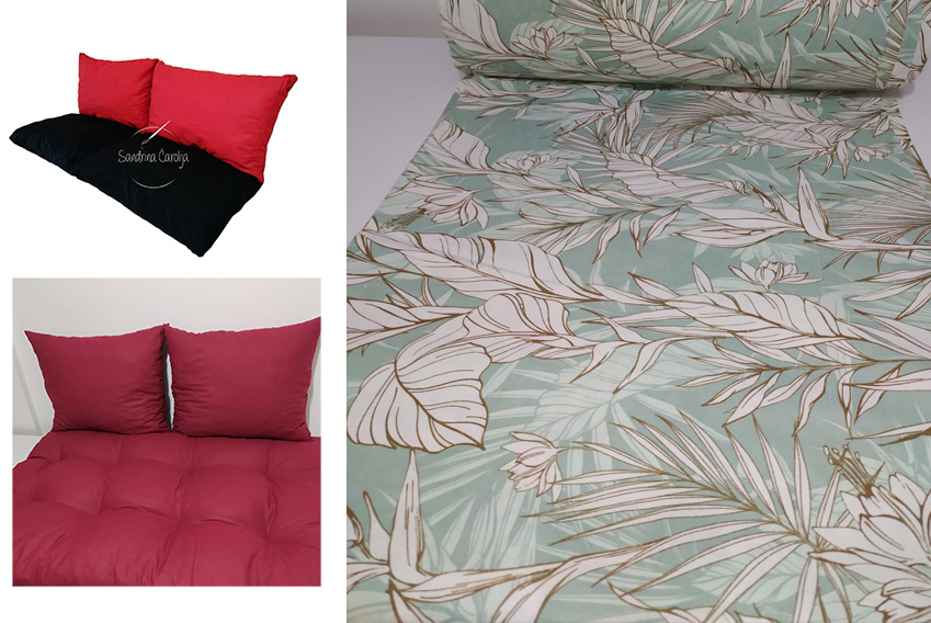 Jastuci za garniture od paleta - 100 x 50 x 50 cm - Flora Mint