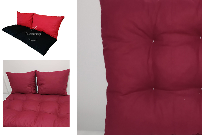 Jastuci za garniture od paleta - 130 x 50 x 50 cm - Cherry