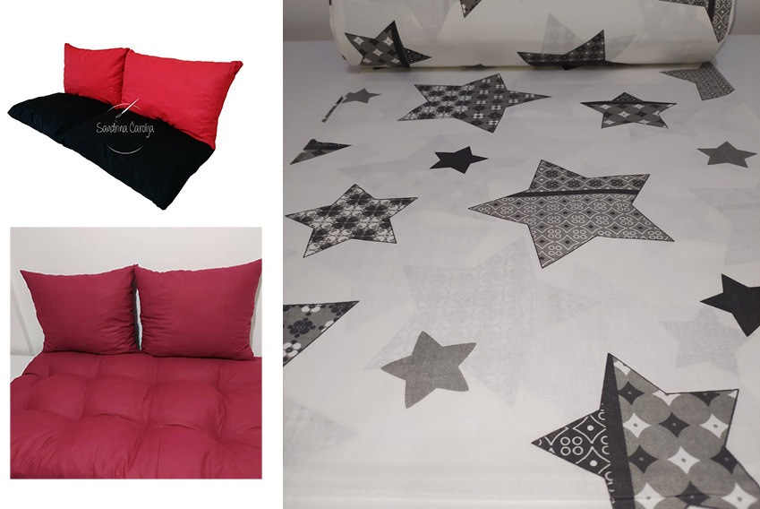 Jastuci za garniture od paleta - 130 x 50 x 50 cm - Stars