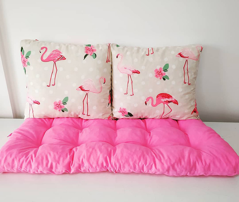 Jastuci za garniture od paleta 100 x 50 x 50 cm Pink - Flamingo