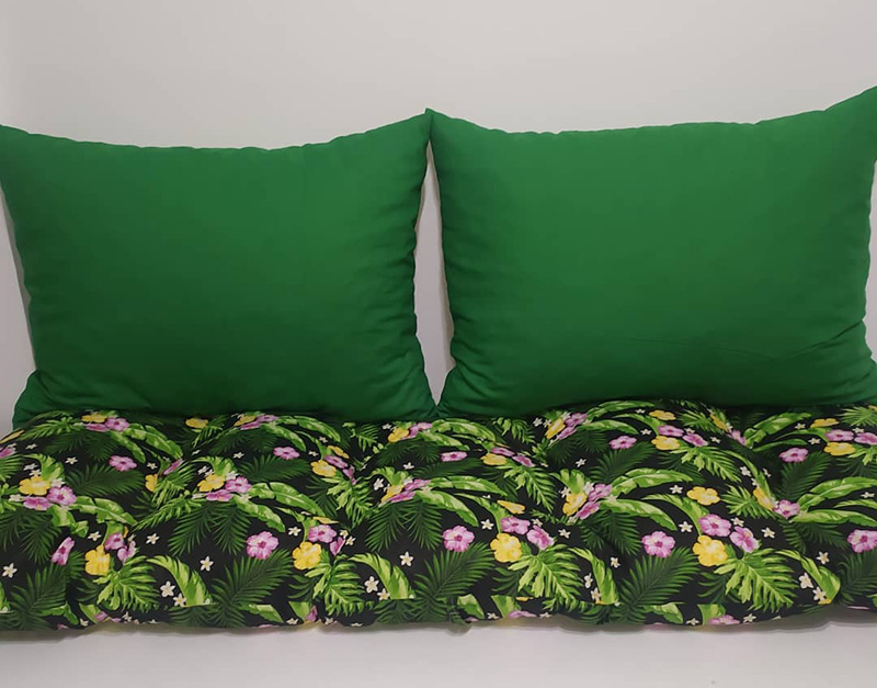 Jastuci za garniture od paleta 130 x 50 x 50 cm Zelena Rapsodija