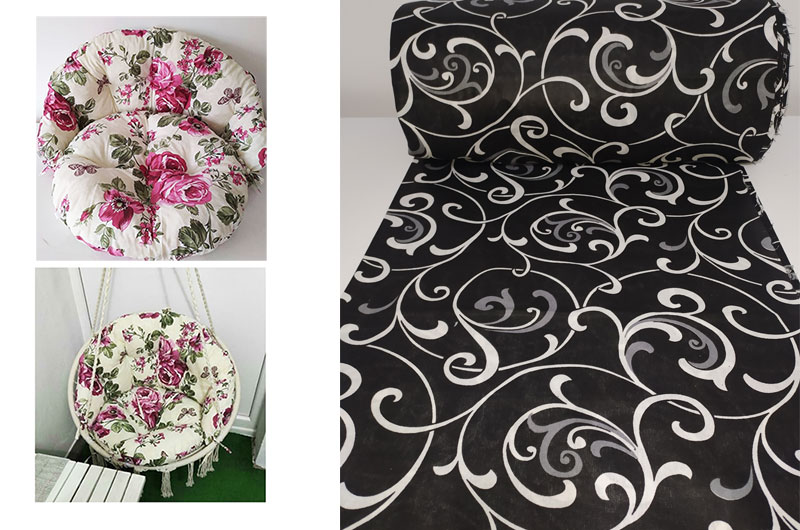 Jastuci za Makrame ljuljašku Black Ornament