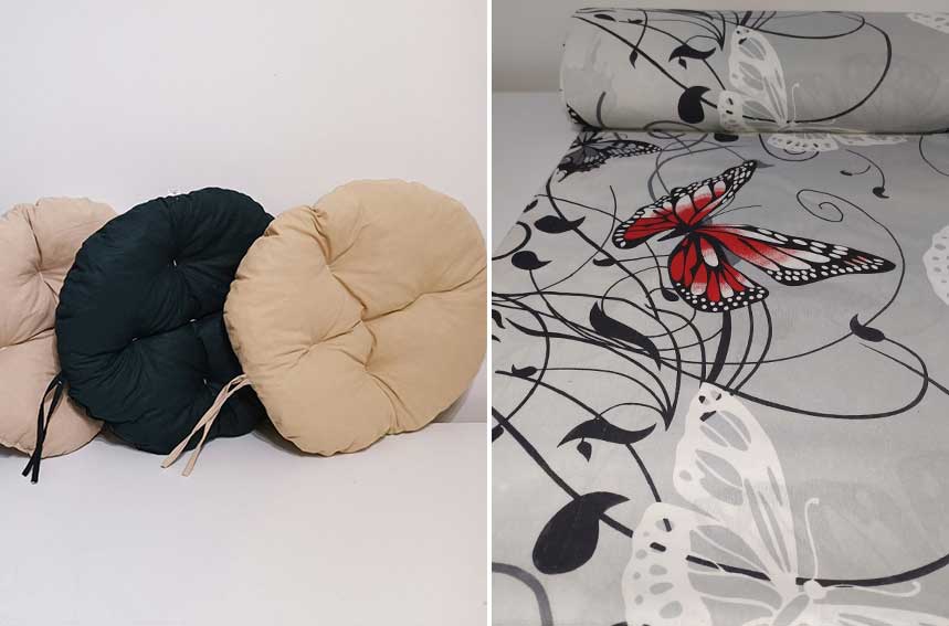 Okrugli jastuk sedalica za stolice 50 cm - Butterfly - Image 1