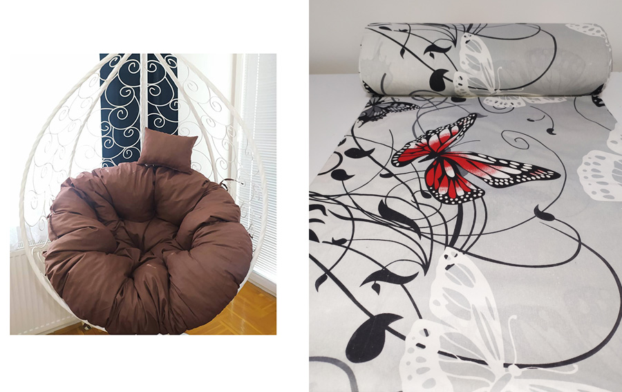 Jastuk Za Gnezdo Baštensku Ljuljašku - 100 cm - Butterfly