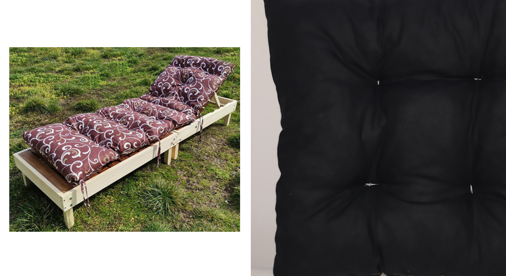 Jastuk Podmetač za Baštenske ležaljke - Black