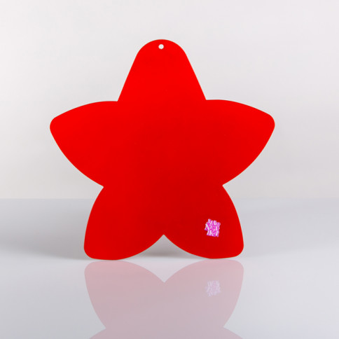 Zidni metalni panel za Magnetika saksije Zvezda 20x20 crvena