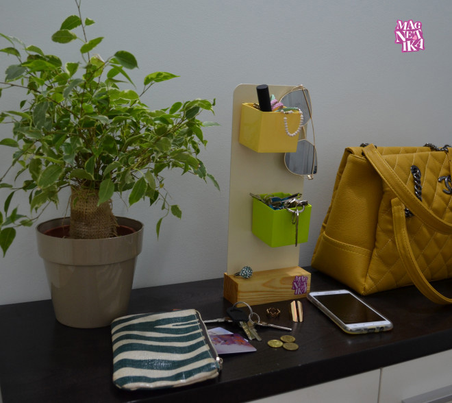 Saksija sa magnetom Magnetika ø6 - žuta - Image 1