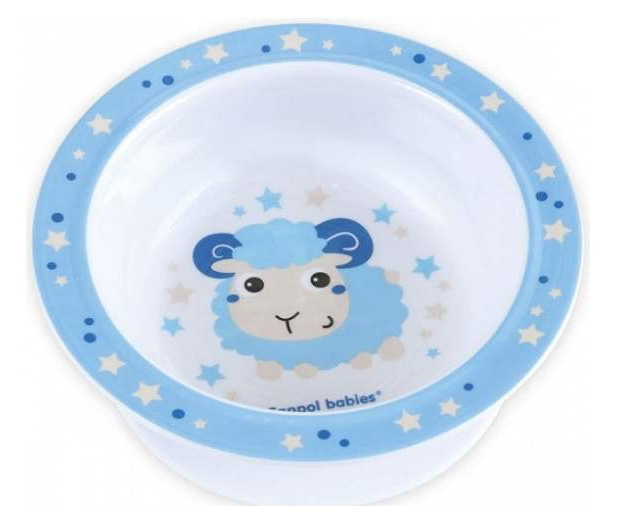 Canpol baby činija Melamin sa prijanjajućim dnom - plava