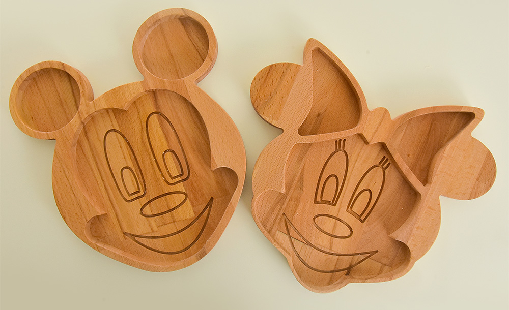 Miki drveni tanjirić od bukve,26x24cm - dodatni pogled