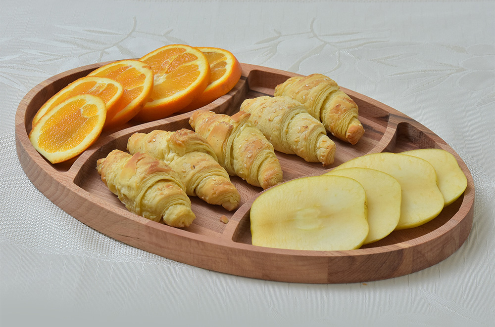 Daska za posluživanje od bukve sa tri udubljenja - dodatni pogled