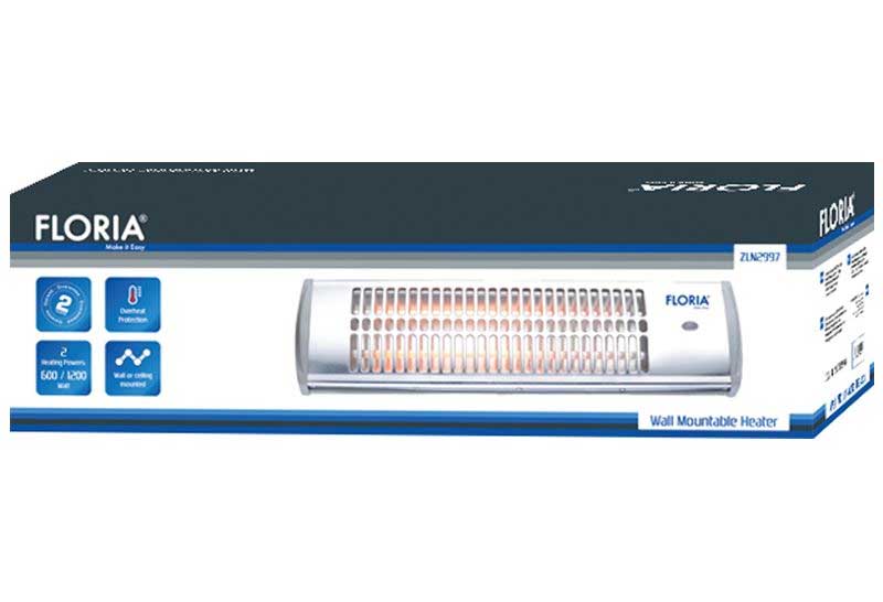 Zidna kvarcna grejalica za kupatilo Floria ZLN2997 - dodatni pogled