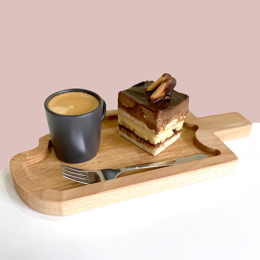 Daska od drveta bukve u obliku sladoleda - dodatni pogled