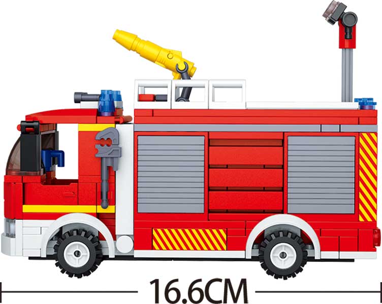 Sluban Kocke - Vatrogasci - FireConventional Pumper - M38-B0626 - dodatni pogled