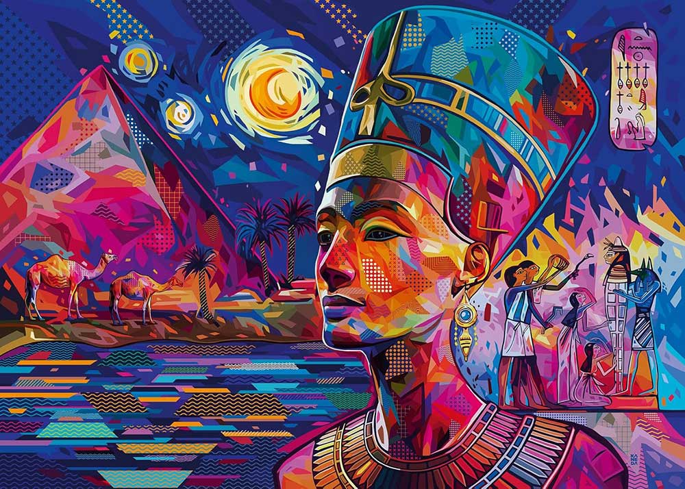 Puzzle 1000 delova Nefertiti sa Nila Ravensburger 16946 - dodatni pogled