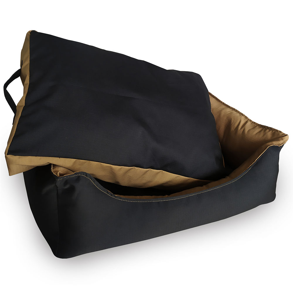 Pet Line Krevet za pse 2u1 Square Black Beige veličina L - dodatni pogled