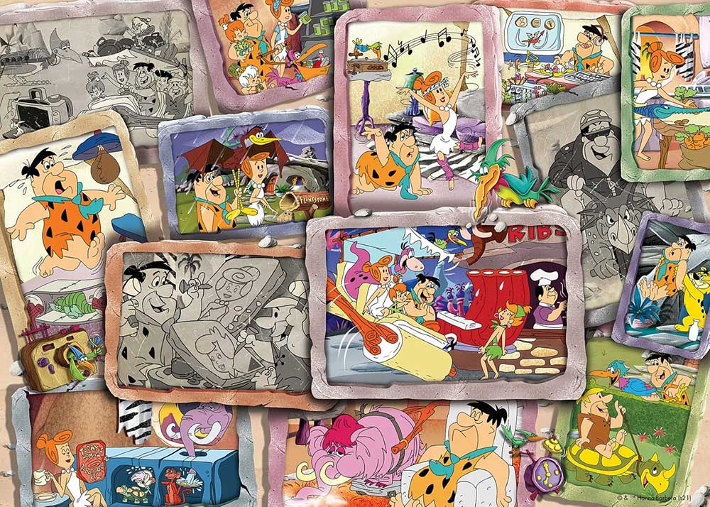 Puzzle 1000 delova The Flintstones - Porodica Kremenko Ravensburger 12000407 - dodatni pogled