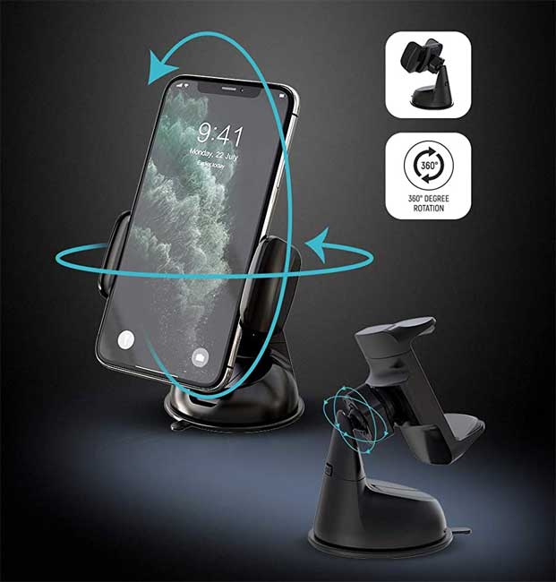 Držač za mobilni telefon Golf GF-CH04 Crni - dodatni pogled