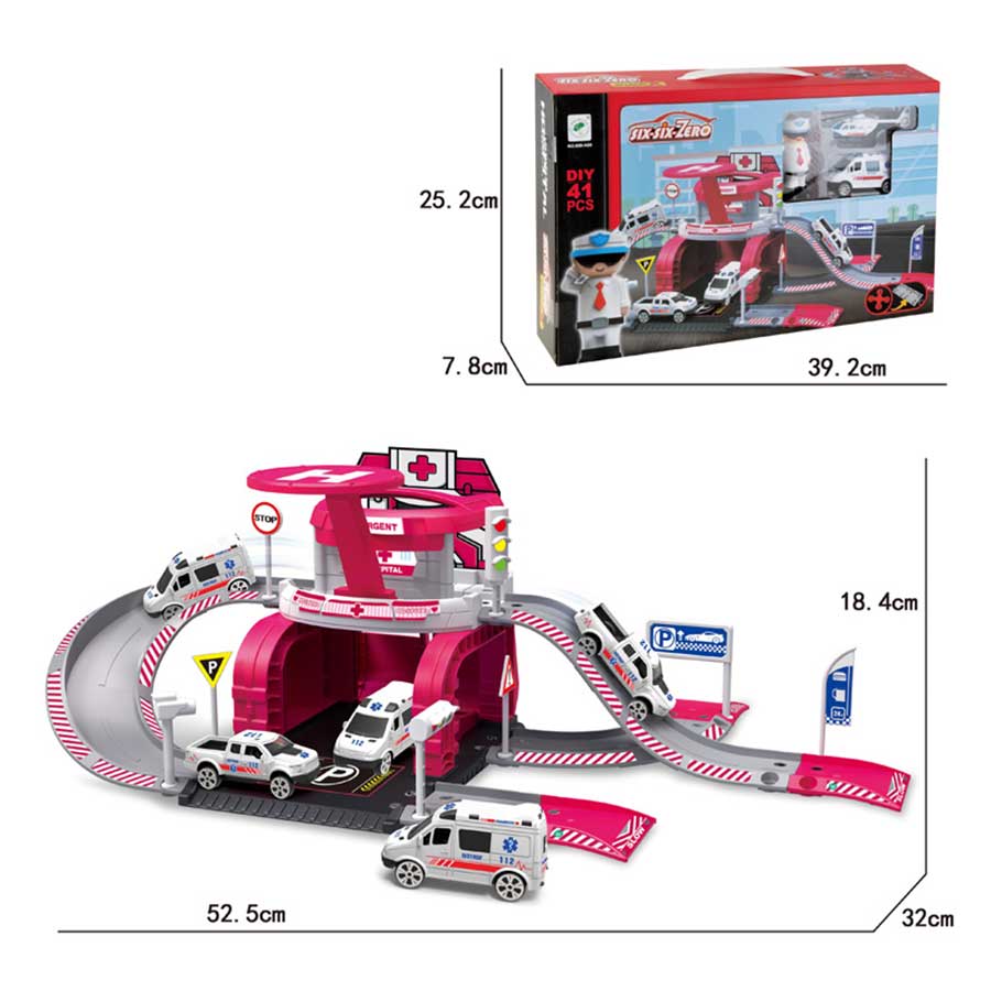 Dečija igračka Mala garaža Hitna pomoć - dodatni pogled