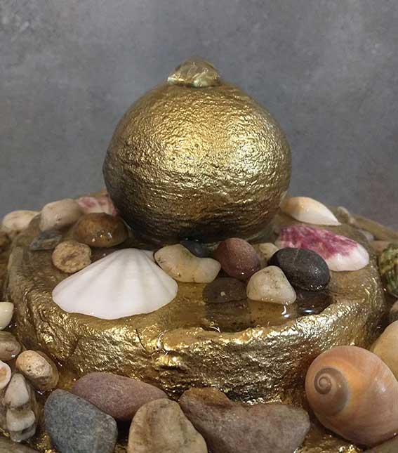 Sobna Feng Shui Fontana Zen Gold - dodatni pogled