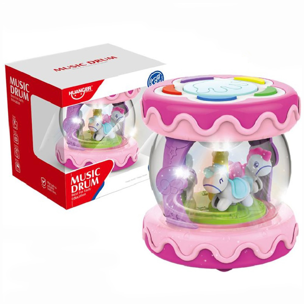 Muzički bubanj sa ringišpilom Little world 888026 - dodatni pogled