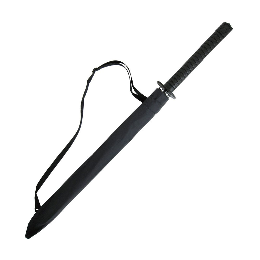 Veliki samurajski crni kišobran - dodatni pogled