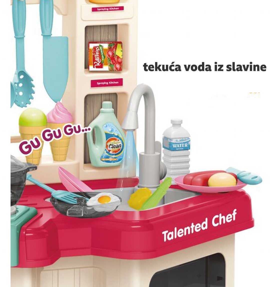 Dečija Kuhinja sa Realnim Efektima Grander Talented Chef  - dodatni pogled