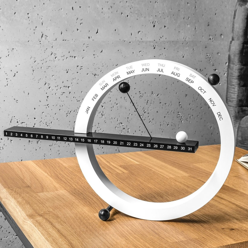 Magnetni večiti kalendar Beli - dodatni pogled