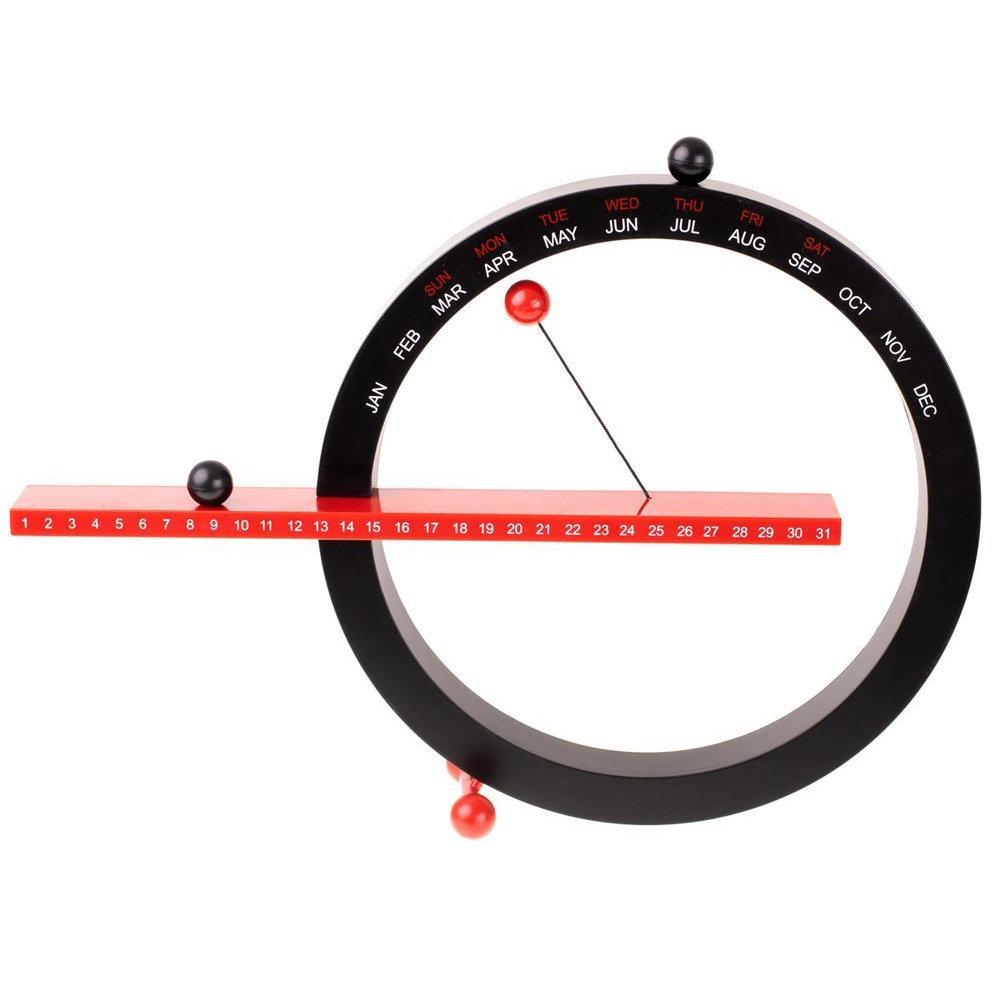 Magnetni večiti kalendar Crni - dodatni pogled