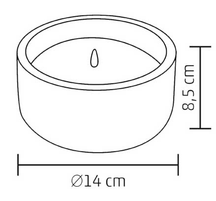 Ukrasna LED sveća sa efektom plamena CDL14 - dodatni pogled