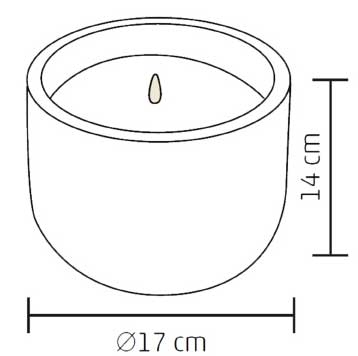 Ukrasna LED sveća sa efektom plamena CDL17 - dodatni pogled
