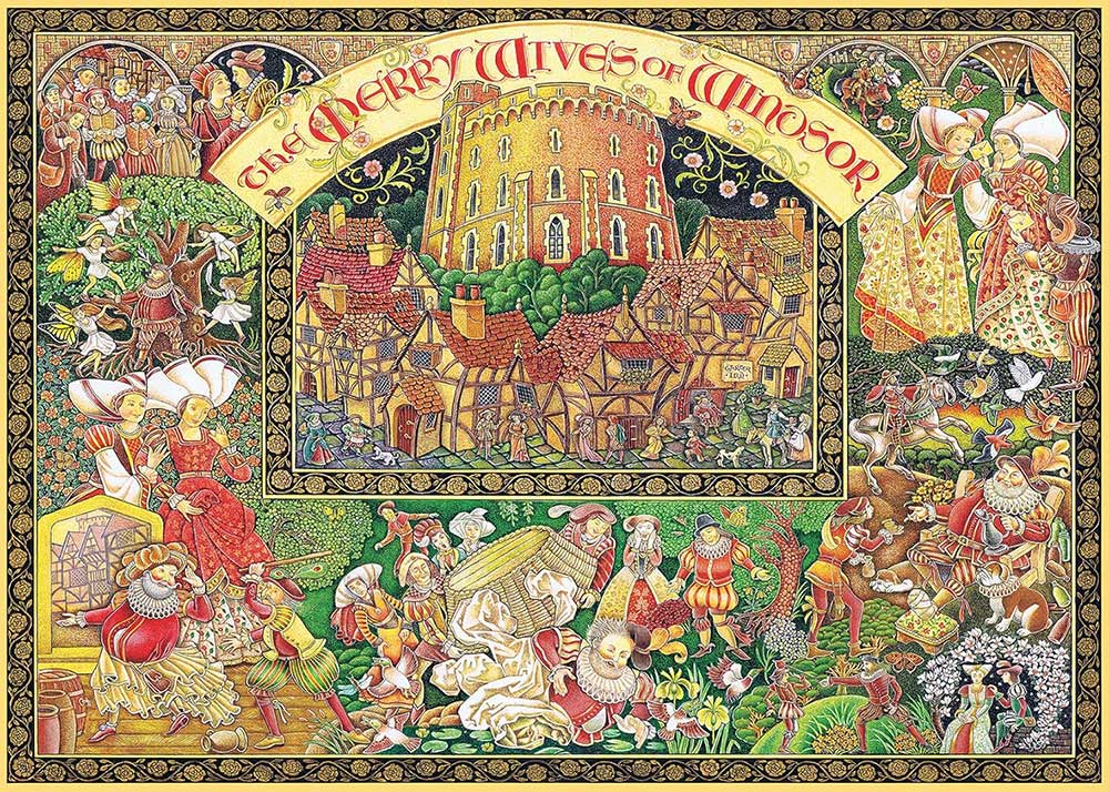 Puzzle slagalica 1000 delova Vesele žene Vindzorske Ravensburger 16809 - dodatni pogled