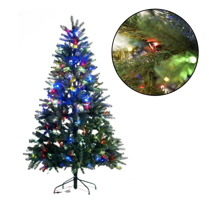 Novogodišnja jelka sa višebojnim LED osvetljenjem 150cm KMF6/150 - dodatni pogled