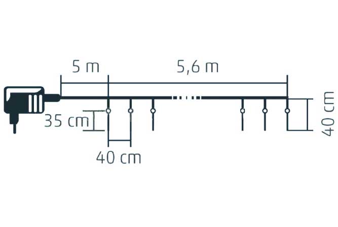 Novogodišnje lampice Ledenice KJL35 - dodatni pogled