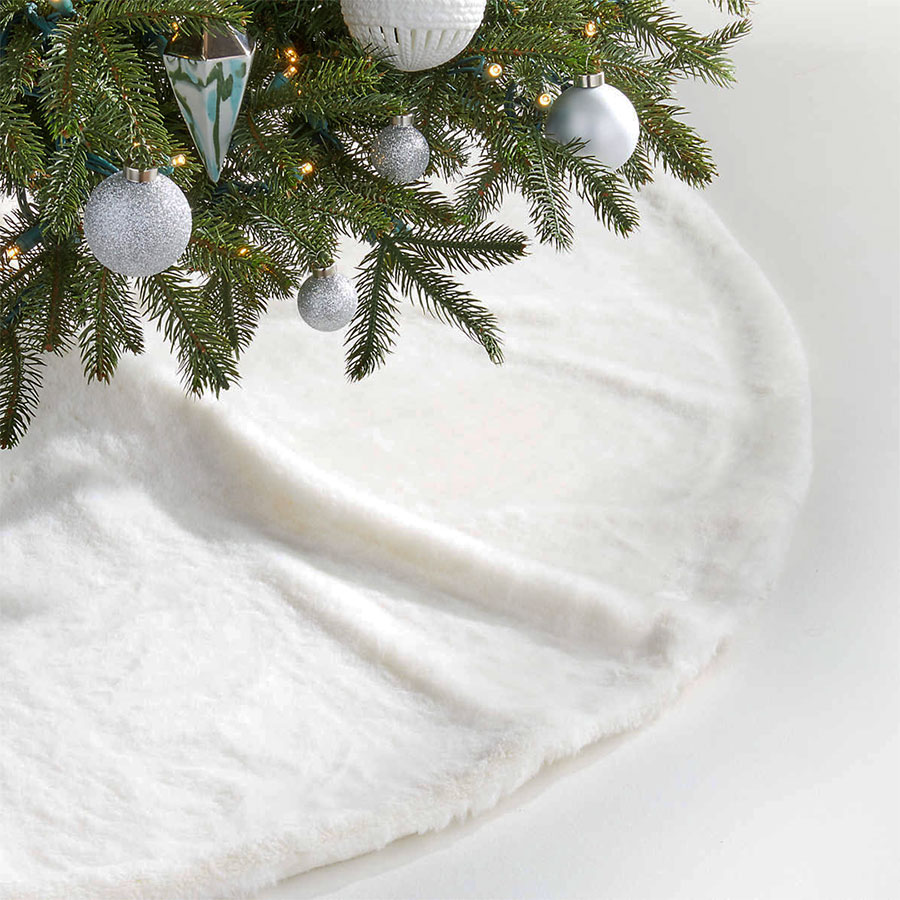 Podloga za jelku White Puff - veštačko krzno 100cm - dodatni pogled