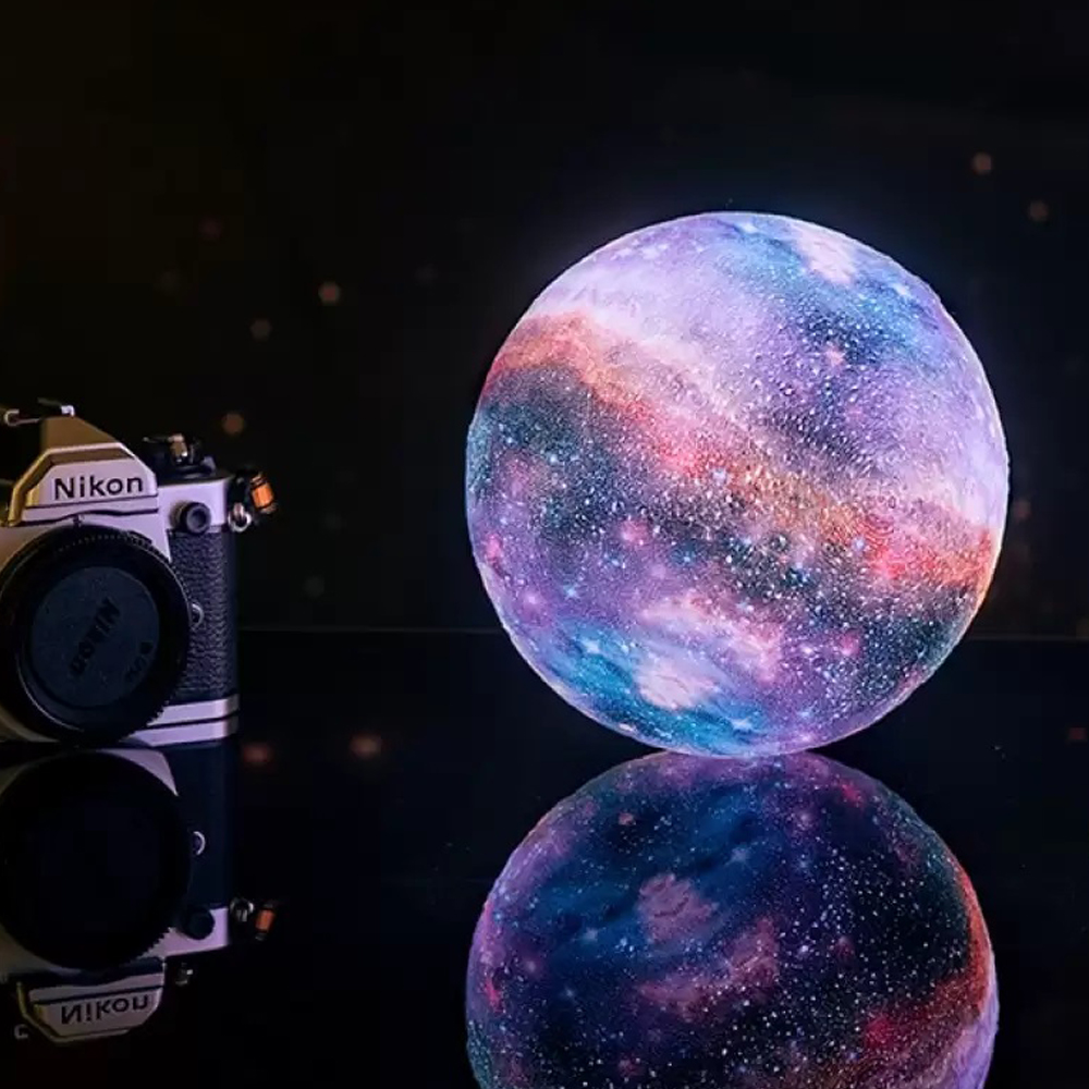 Višebojna 3D zvezdana stona lampa 18cm - dodatni pogled