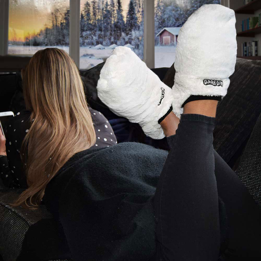 Tople patofne Hot Feet bele veličina do 43 - dodatni pogled