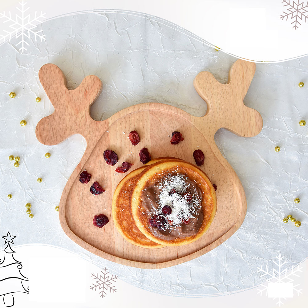 Daska od drveta bukve u obliku irvasa 25x23cm - dodatni pogled