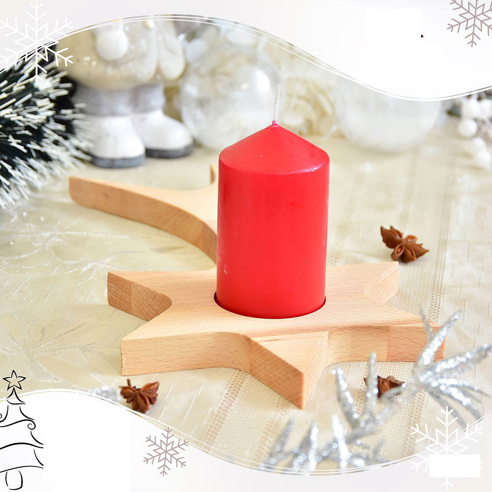 Daska od drveta bukve u obliku zvezde padalice 44x26cm - dodatni pogled