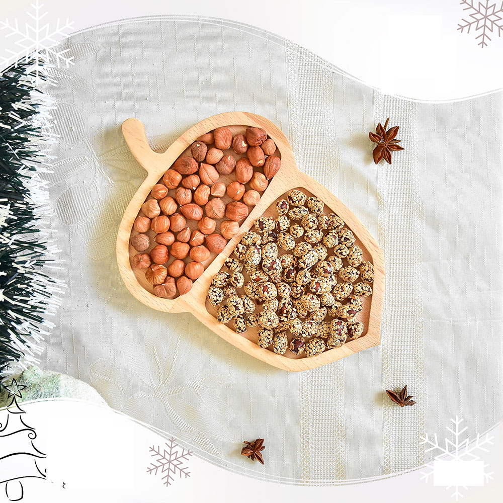 Daska od drveta bukve u obliku žira 25x17cm - dodatni pogled