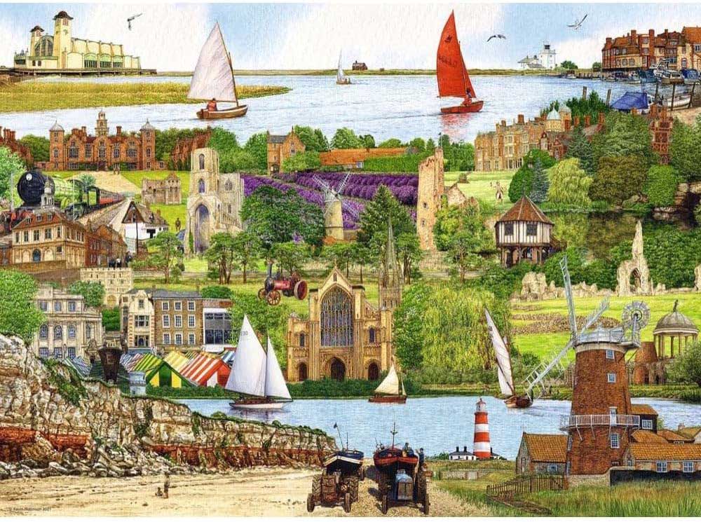Puzzle slagalica 500 delova Beg u Norfolk Ravensburger 16872 - dodatni pogled