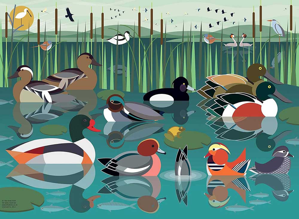 Puzzle slagalica 500 delova Patke u močvari Ravensburger 16411 - dodatni pogled