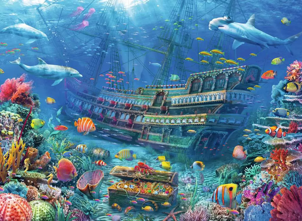 Ravensburger Puzle 200 delova - Podvodna otkrića 12944