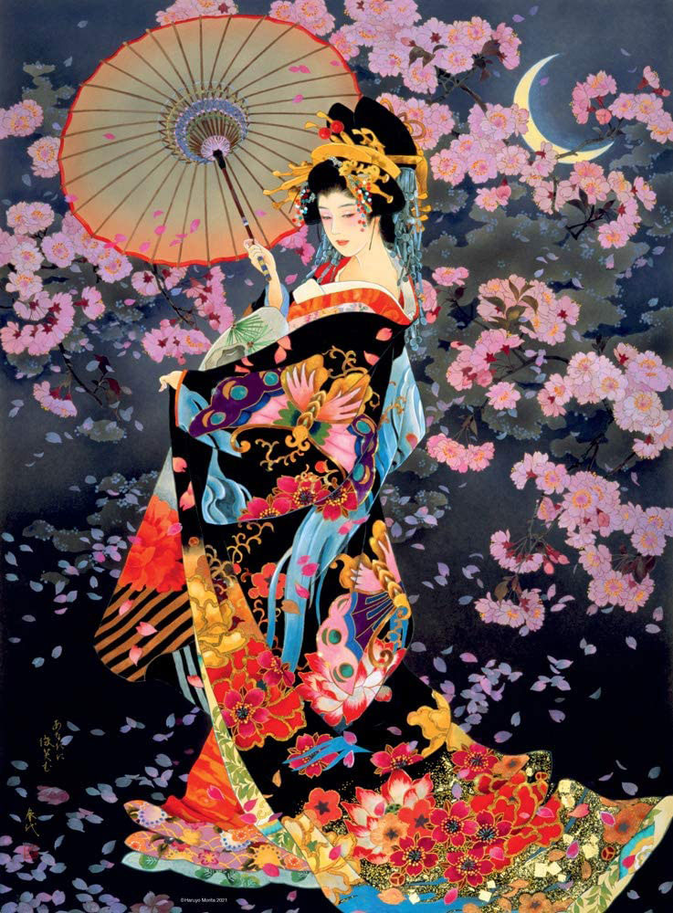 Ravensburger Puzzle Slagalica 500 - Yozakura - Večernji trešnjin cvet 16773 - dodatni pogled