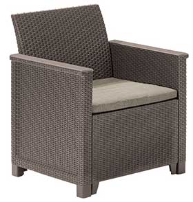 Baštenska garnitura Elodie 3 seater Cappuccino 246154 - dodatni pogled