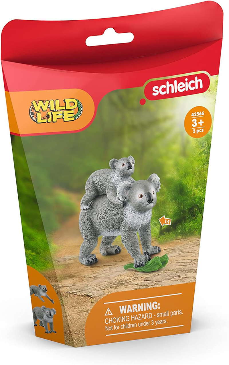 Schleich figure divlje životinje Koala - ženka i mladunče 42566 - dodatni pogled