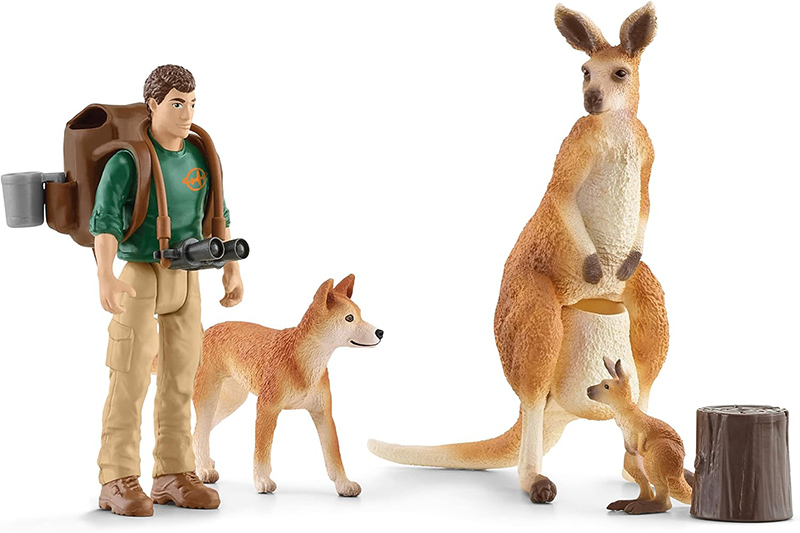 Schleich Figure divlje životinje - Kenguri i dingo - Australijska avantura 42623 - dodatni pogled