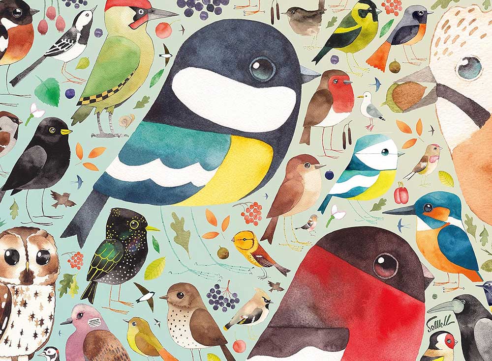 Puzzle slagalica 500 delova Ptice Britanije Ravensburger 14697 - dodatni pogled