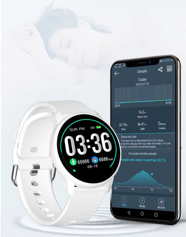 Pametni sat Moye Smart Watch Kronos II - Pink - dodatni pogled